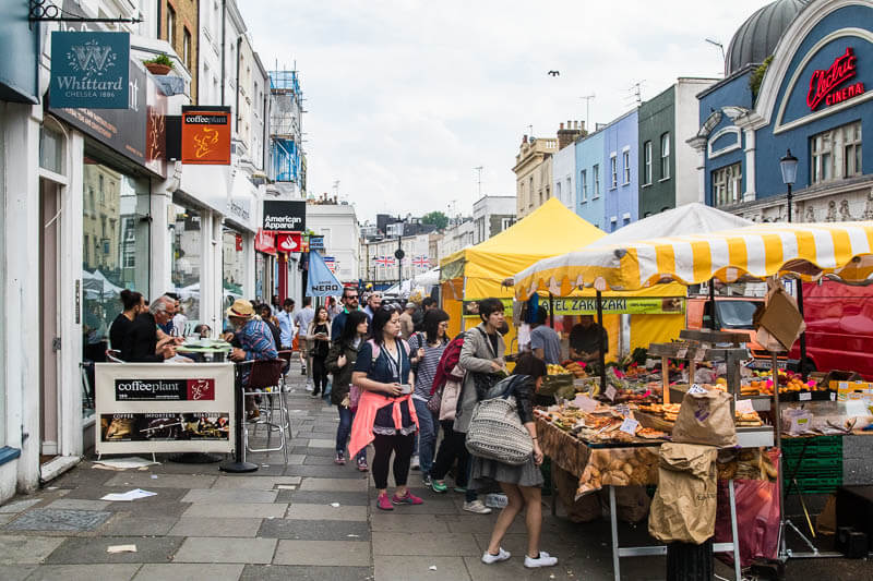 Top Tourist Attractions in London UK - Portobello Road Market