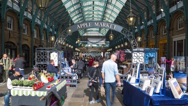 Top Tourist Attractions in London UK - Covent Garden Market