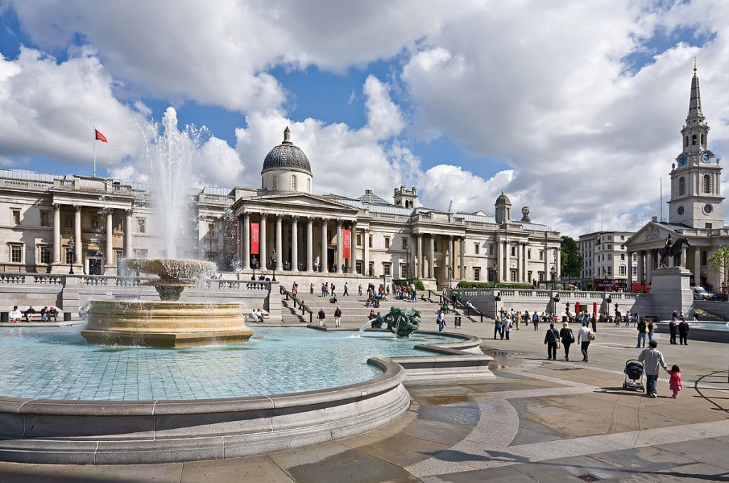 Top Tourist Attractions in London UK - Trafalgar Square