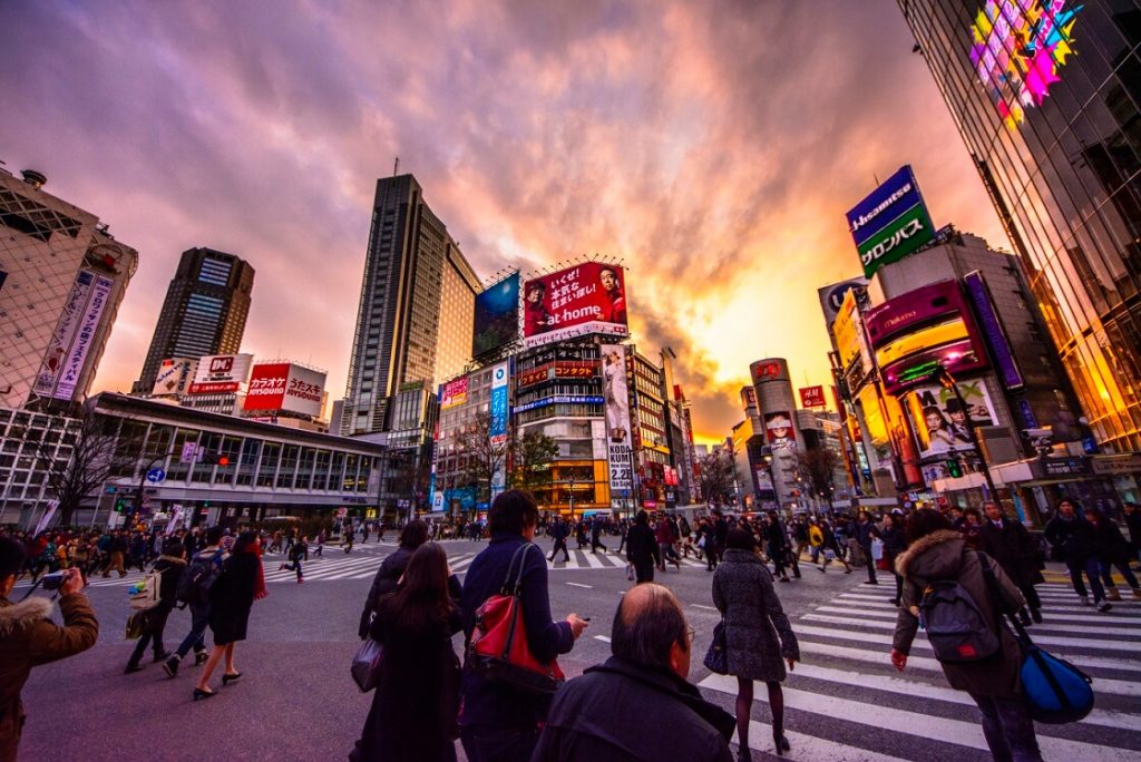 Famous Tourist Spots in Tokyo - Shibuya Crossing
