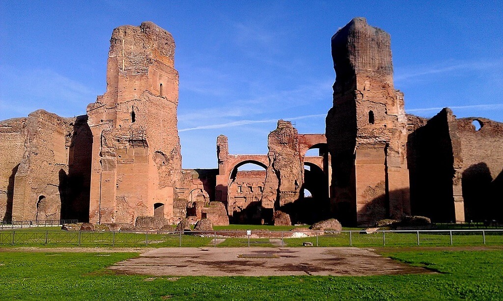 Baths of Caracalla - Gambar dan Foto Tempat Wisata Terkenal di Roma Italia