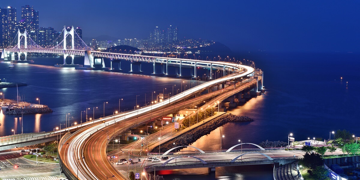 Gwangan Bridge - Gambar Foto Tempat Wisata Terkenal di Busan Korea Selatan