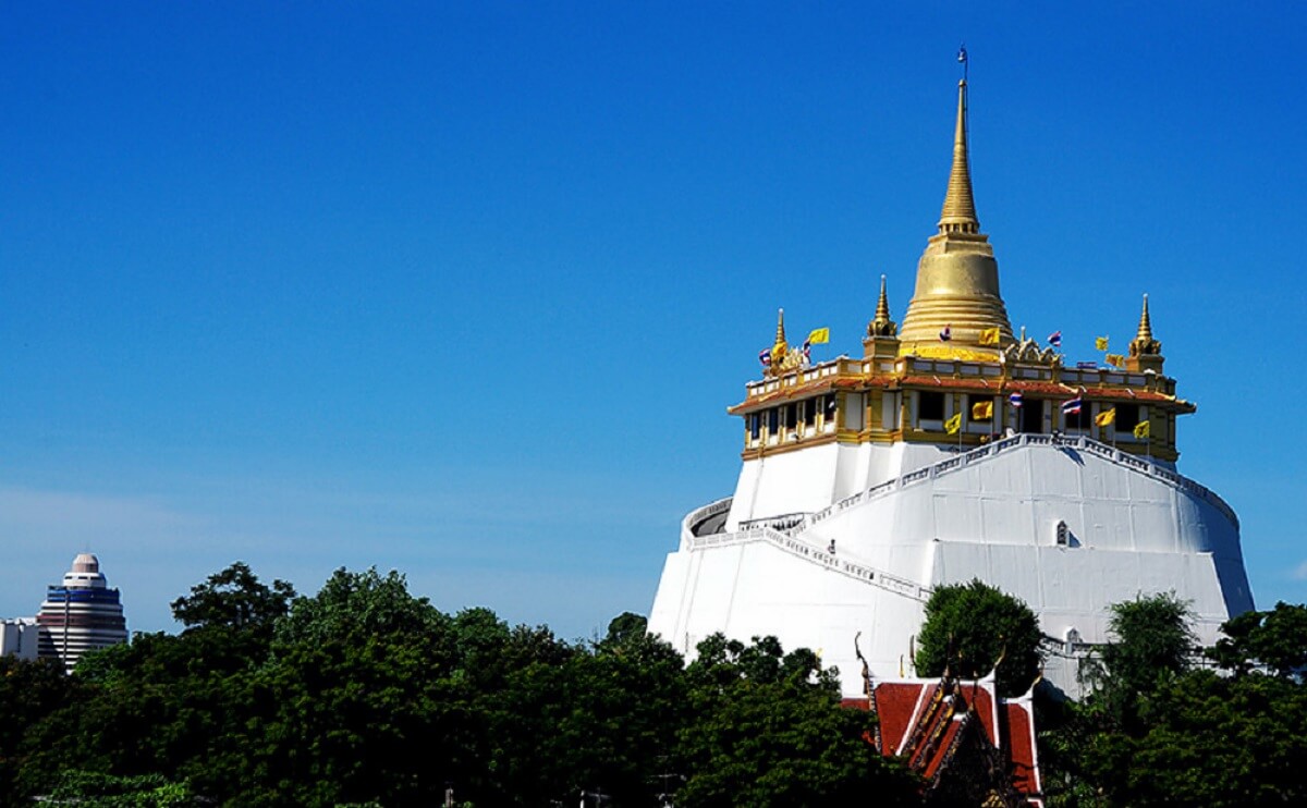 Wat Saket (Phukhao Thong) - Gambar Foto Tempat Wisata Terkenal di Bangkok Thailand
