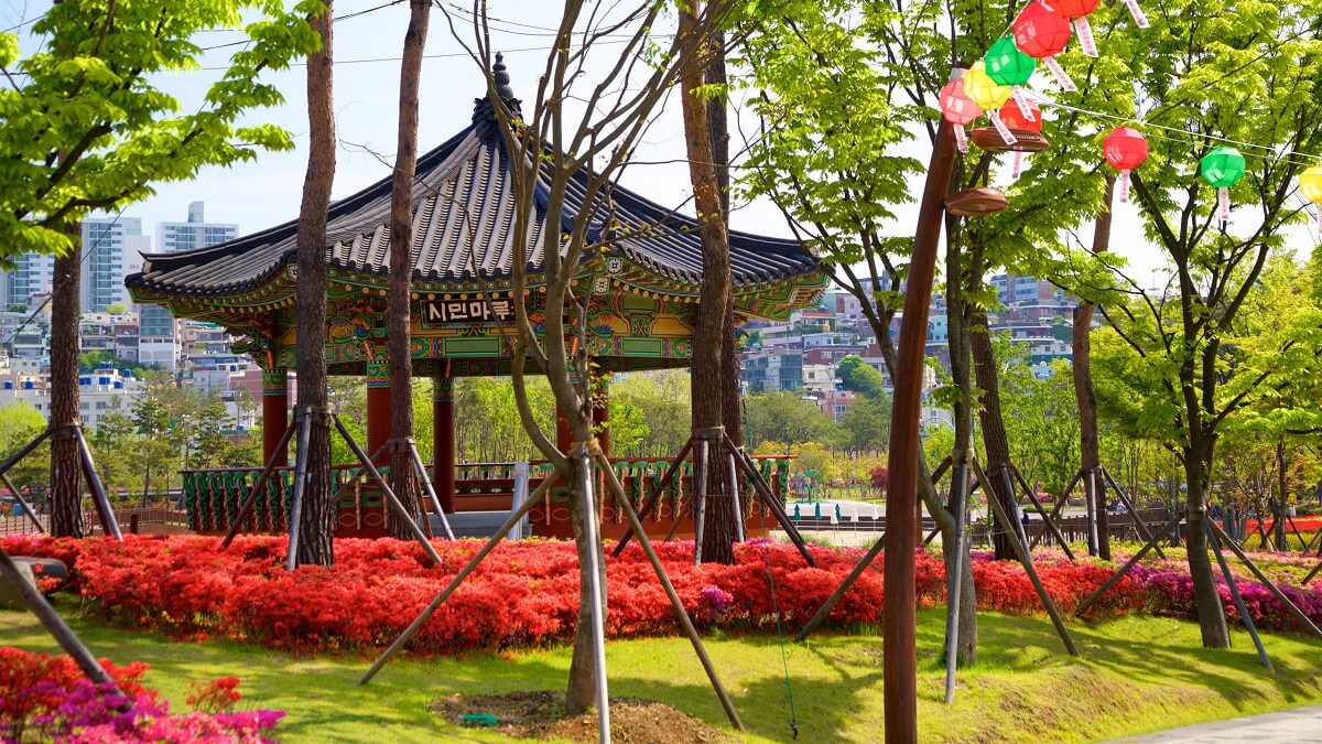Busan Citizens Park - Gambar Foto Tempat Wisata Terkenal di Busan Korea Selatan