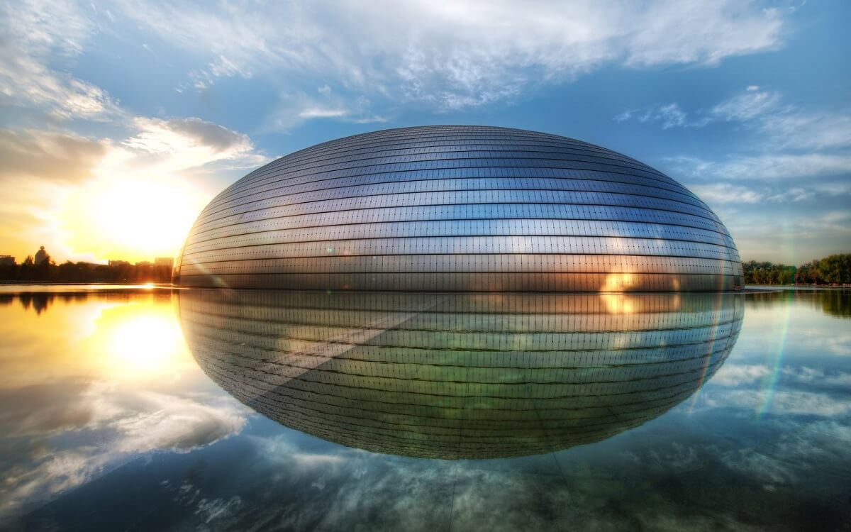 National Centre for the Performing Arts - Gambar Foto Tempat Wisata Terkenal di Beijing China