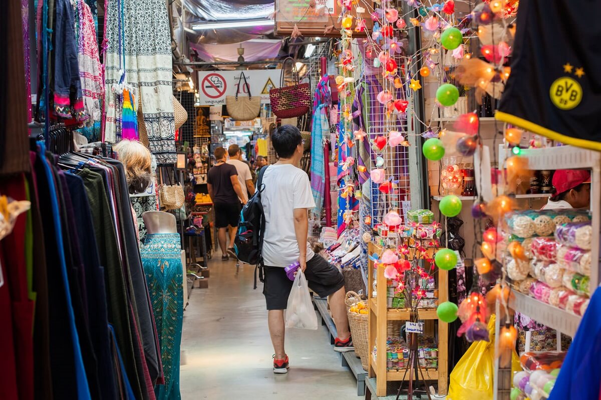 Pasar Chatuchak - Gambar Foto Tempat Wisata Terkenal di Bangkok Thailand