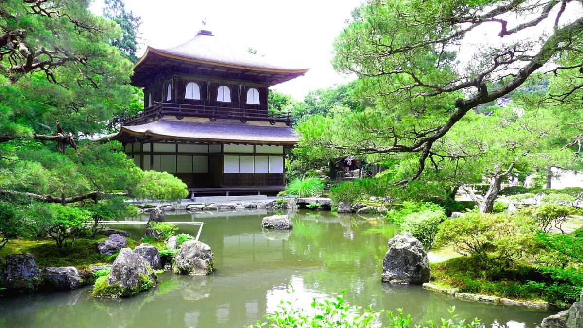 Ginkaku-ji - Gambar Foto Tempat Wisata Terkenal di Kyoto Jepang