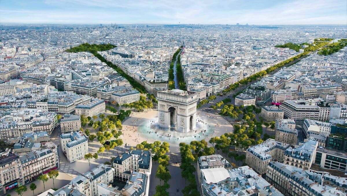 Champs-Élysées - Gambar Foto Tempat Wisata Terkenal di Paris Perancis