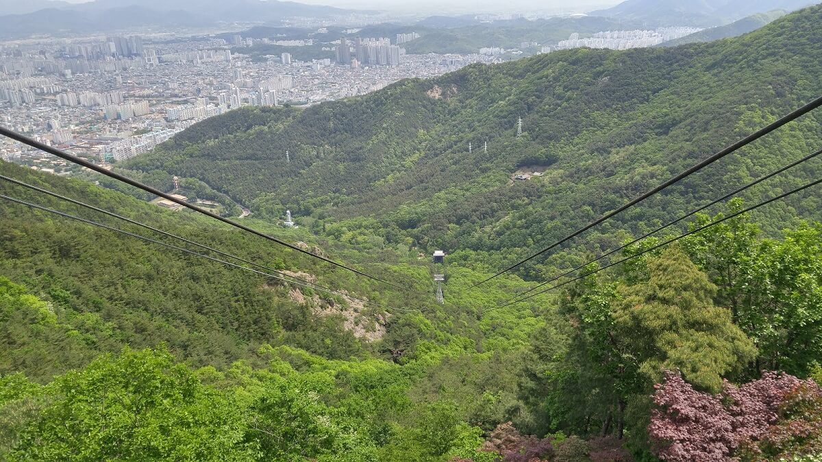 Apsan Park - Gambar Foto Tempat Wisata Terkenal di Daegu Korea Selatan