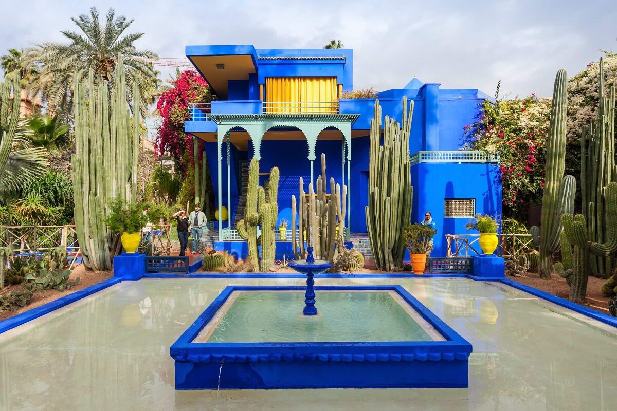 Jardin Majorelle - Gambar Foto Tempat Wisata Terkenal di Maroko