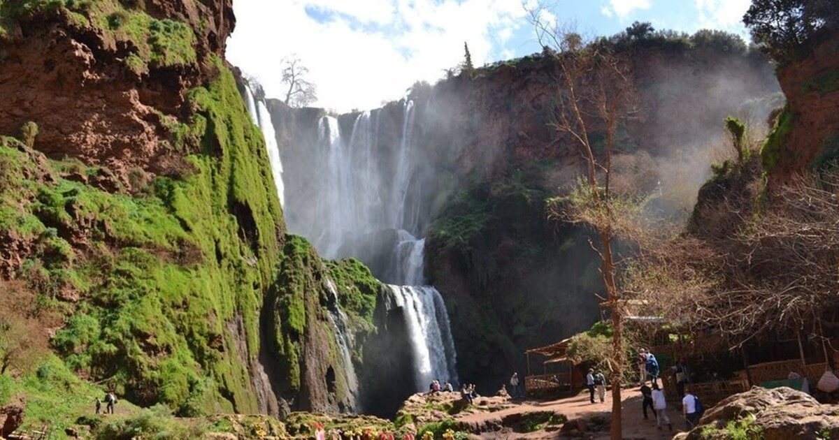 Ouzoud Falls - Gambar Foto Tempat Wisata Terkenal di Maroko
