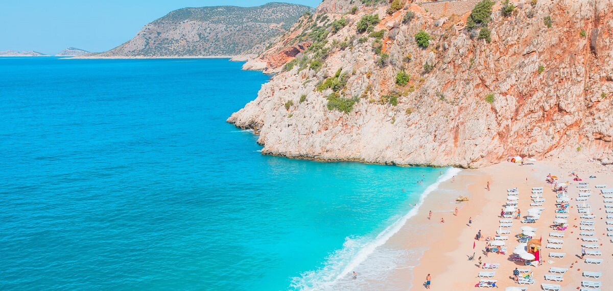 Kaputaş Beach - Gambar Foto Tempat Wisata Terkenal dan Favorit di Turki