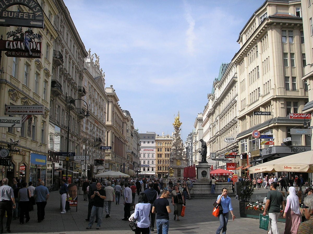 Graben Street - Gambar Foto Tempat Wisata Terkenal di Vienna Austria